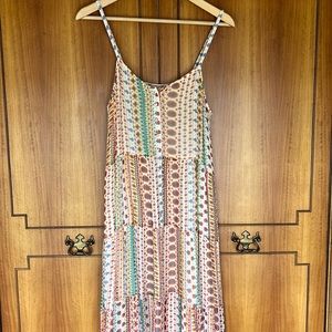 Sezane Strappy colorful Summer Maxi dress.